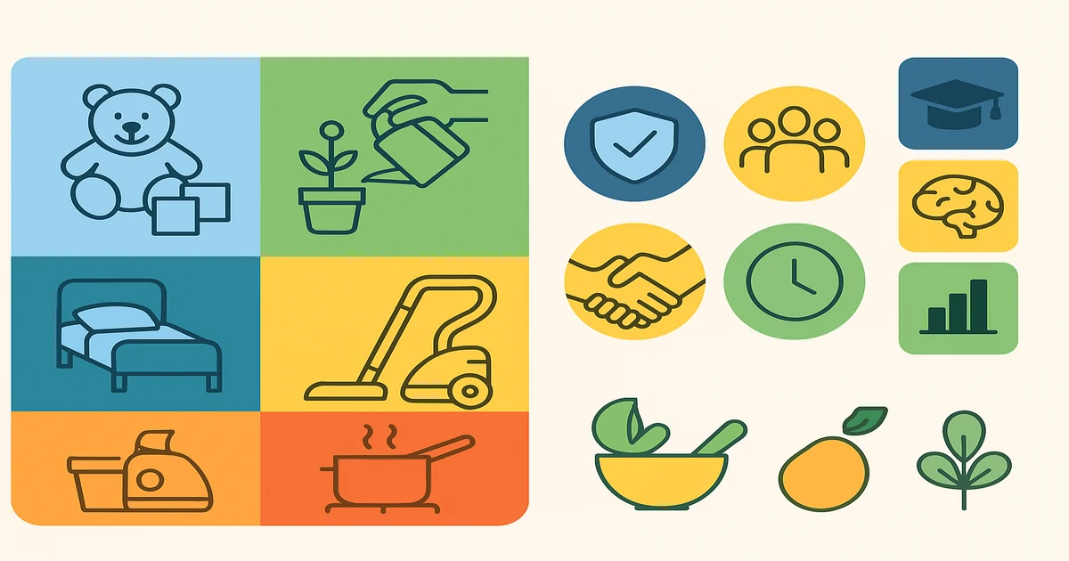 Czego dzieci uczą się poprzez sprzątanie i inne codzienne zadania?