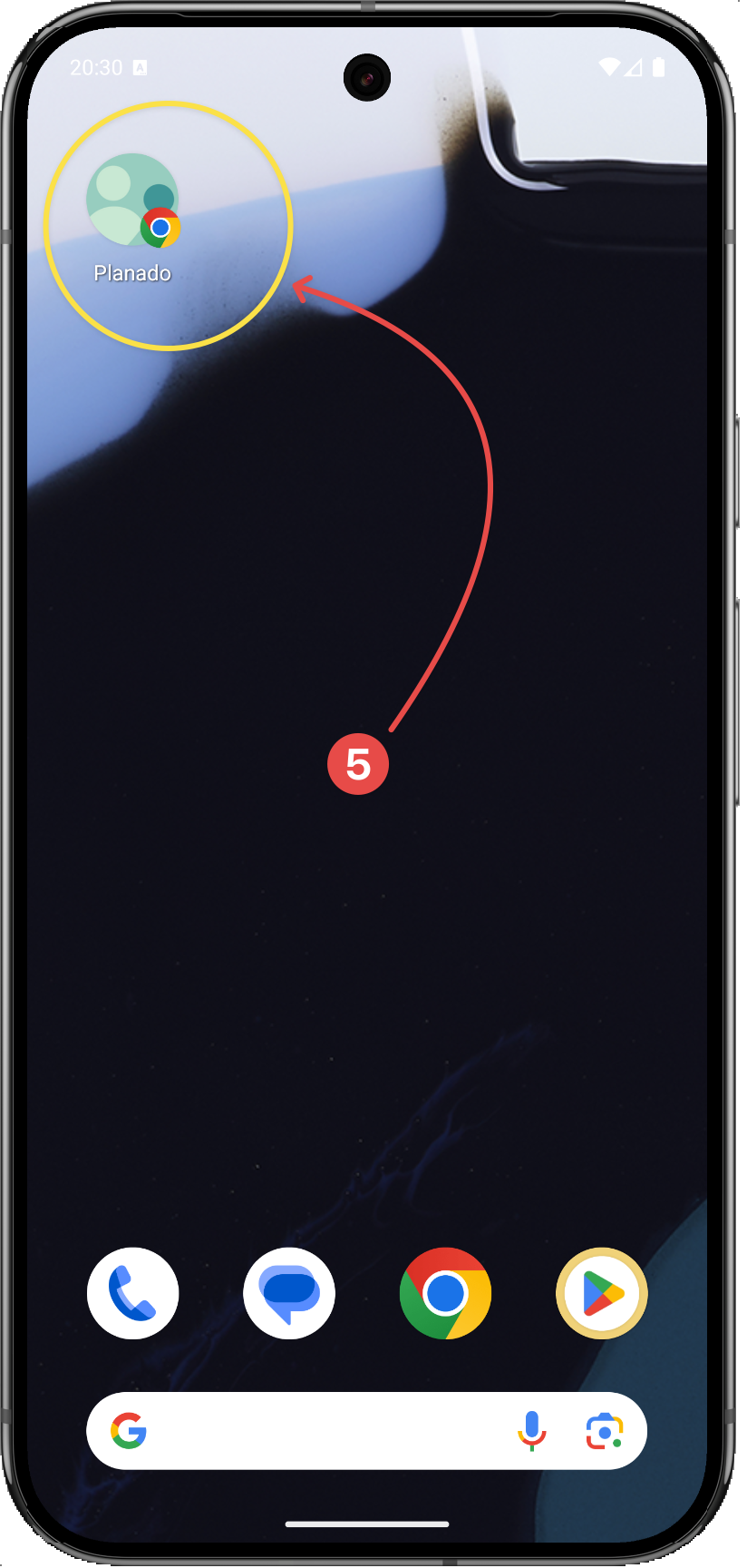 Instalacja Planado na Android - krok 5
